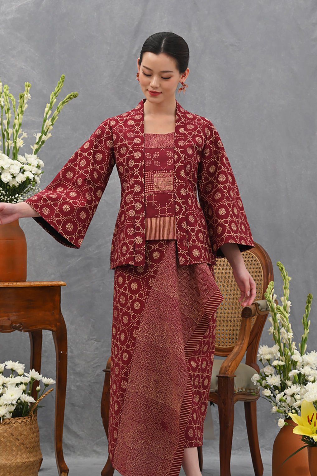 Kebaya Garut Red T4017