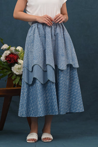 Tila Skirt Garut Blue P0449