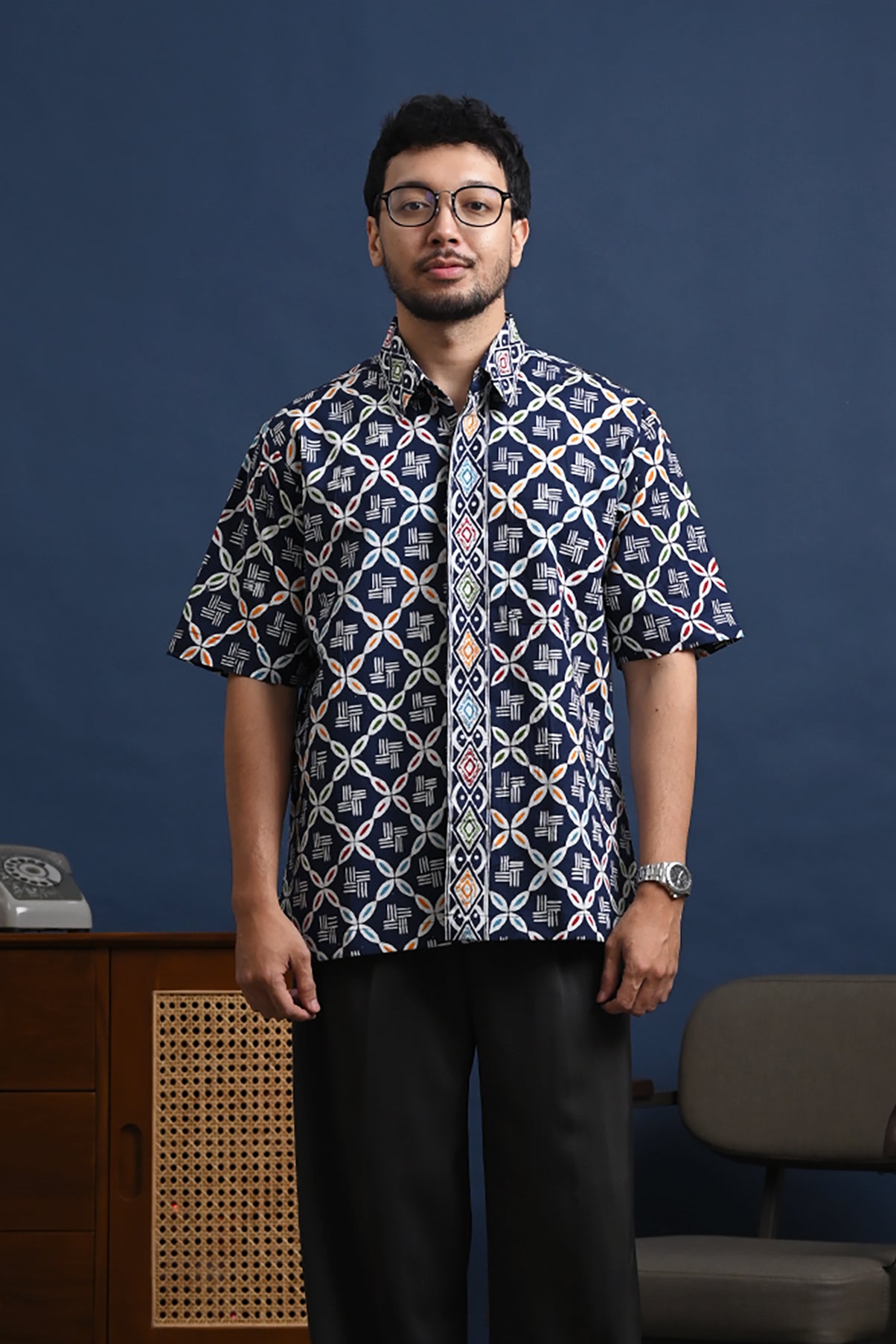 Banara Wonogiren Blue Short M0284