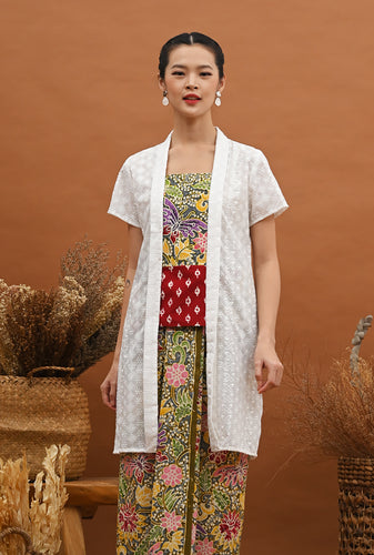 Tunik Kartini White Lasem T2852