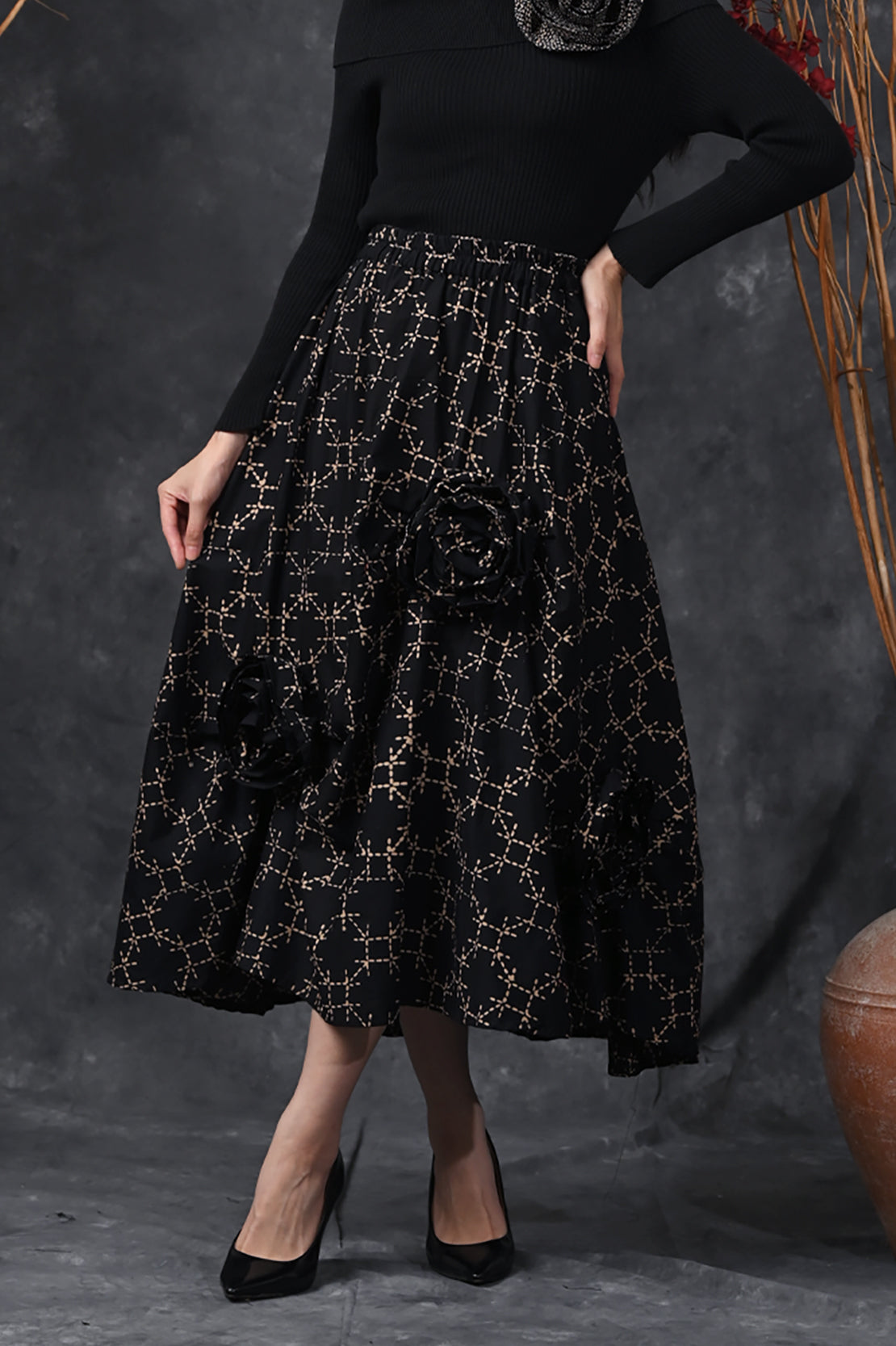 Rosaline Skirt Garut Cemani P0550