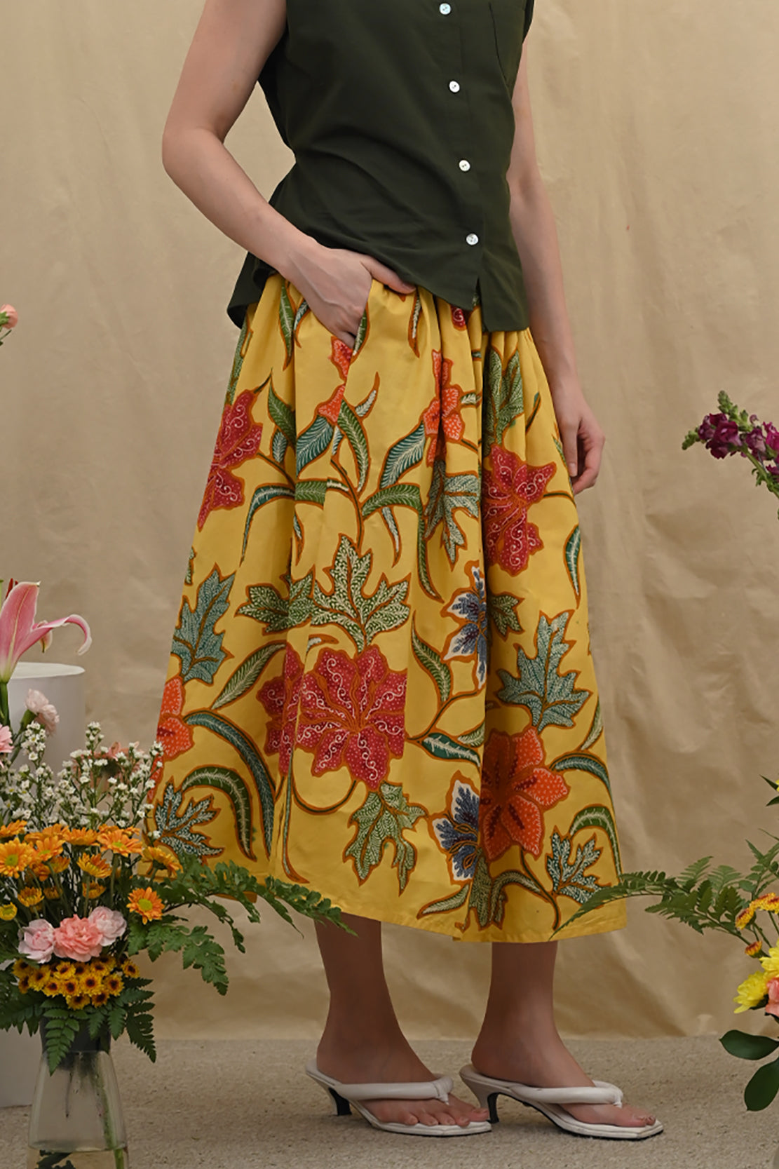 Keke Skirt Encim Yellow P0305