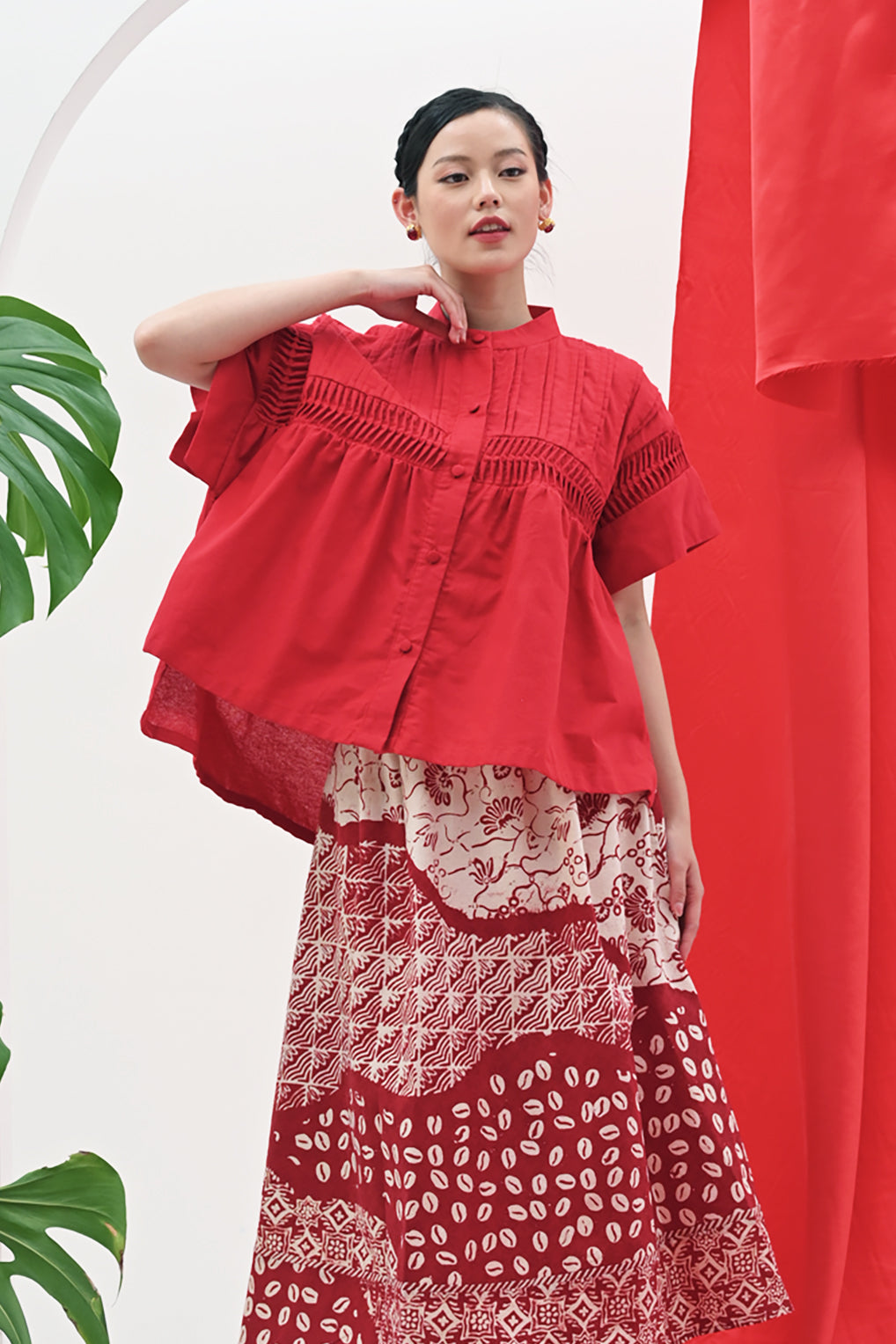 Bravery Red Cotton T3135