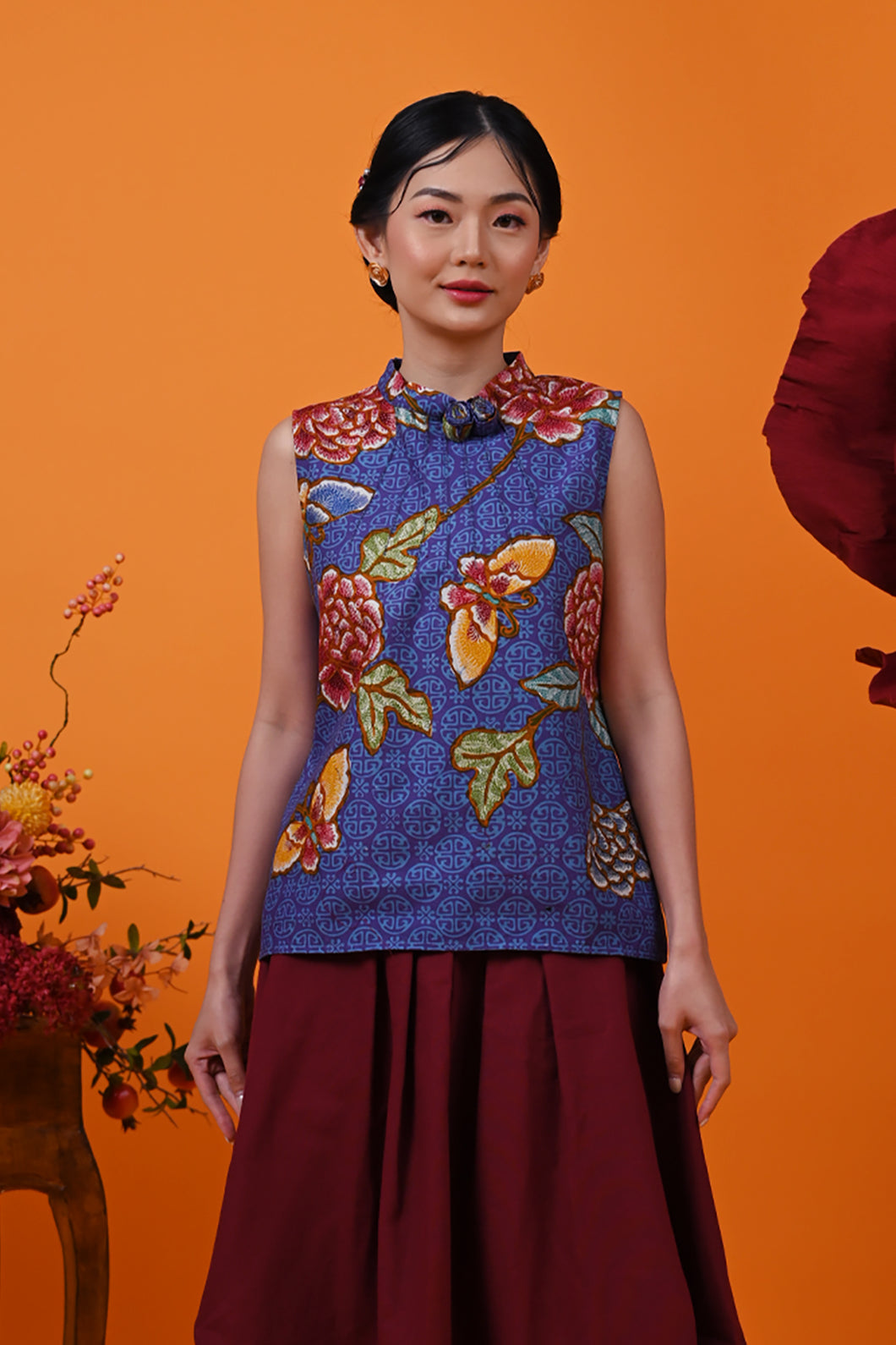 Mawar Encim Sleeveless CNY T3733