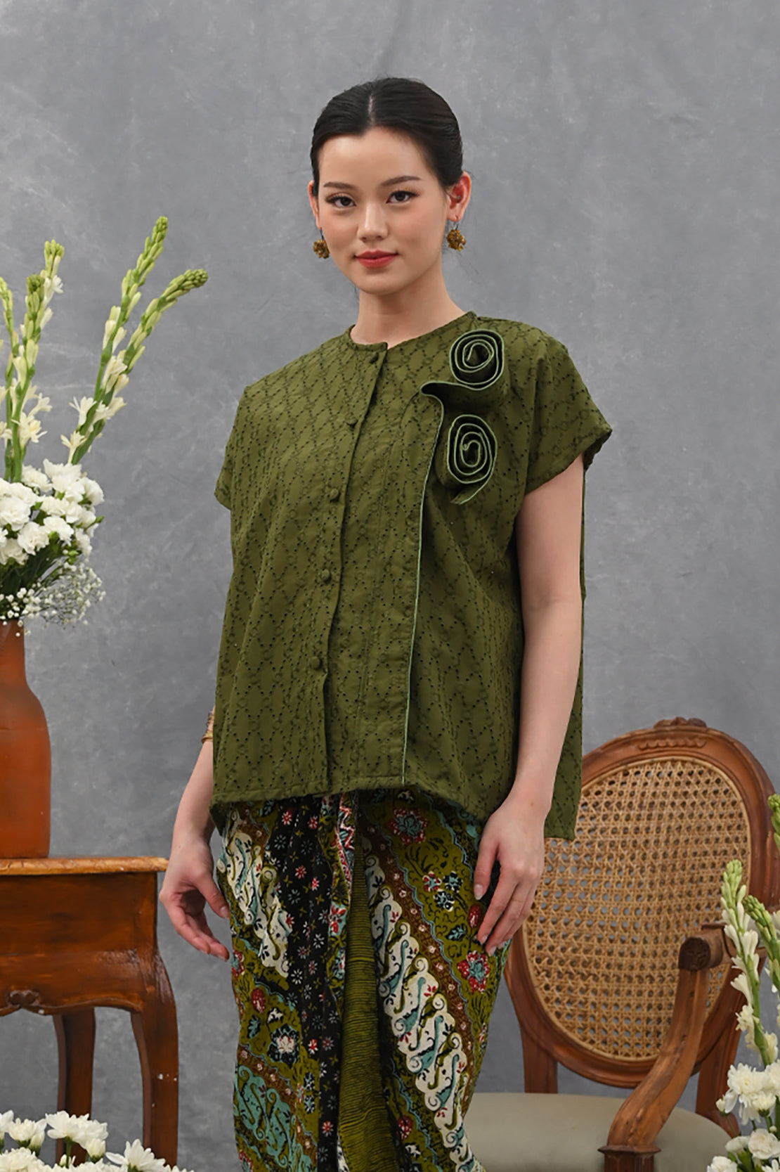 Rose Basic Green T4039