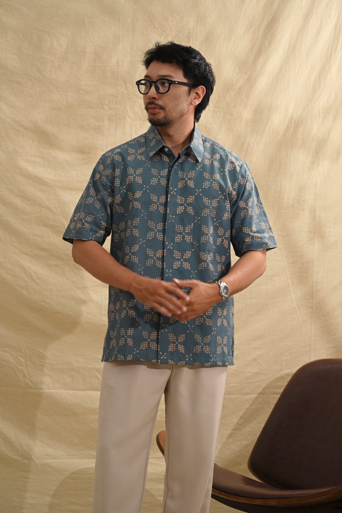 Kawung Harmoni Teal M0354