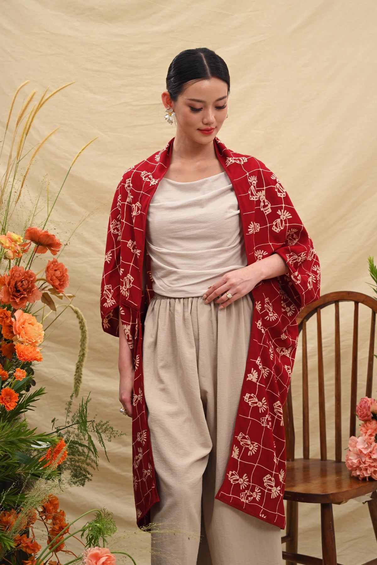 Outer Rayon Red Betawi T5693