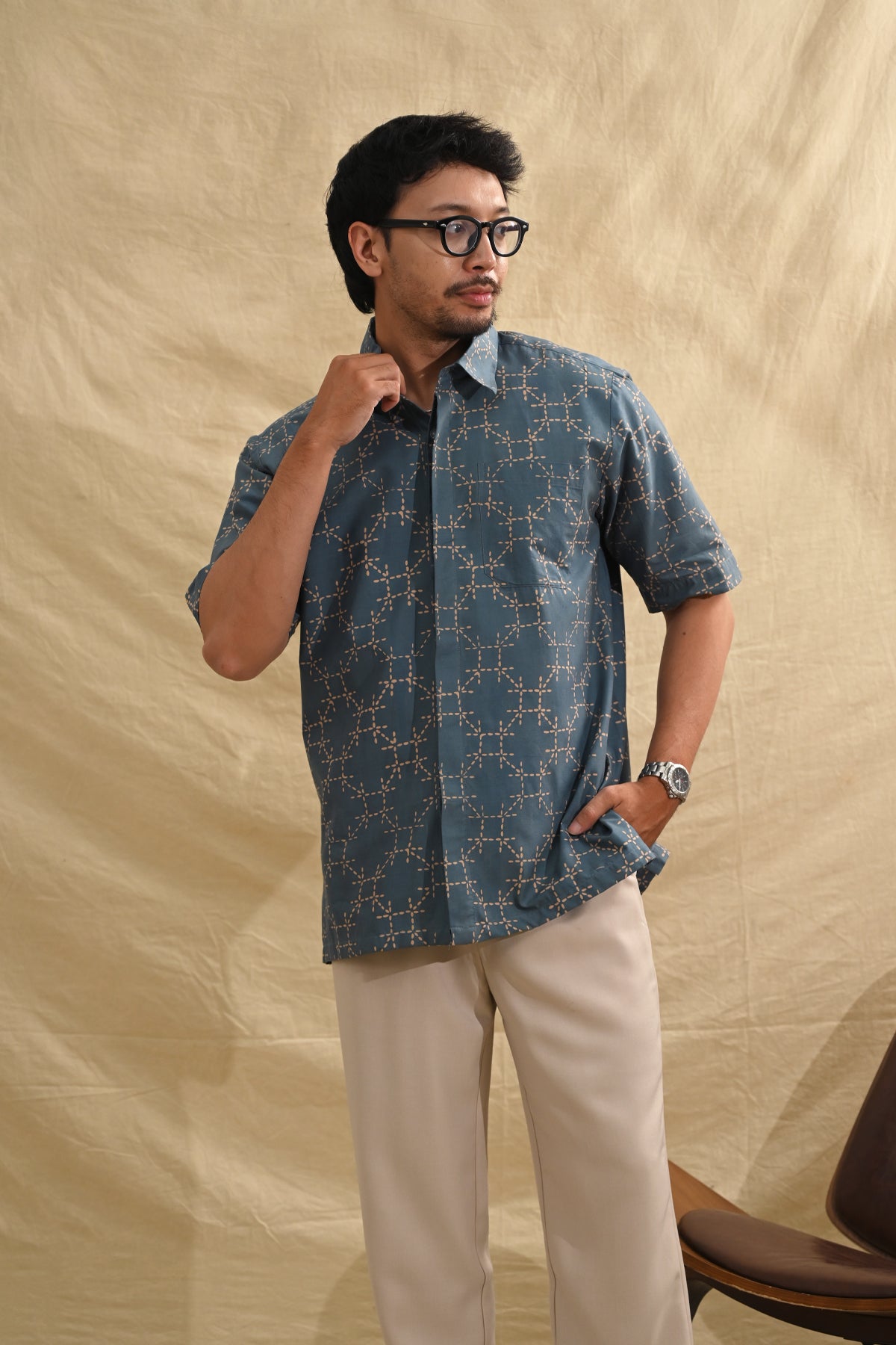 Octogonia Harmoni Teal Short M0362
