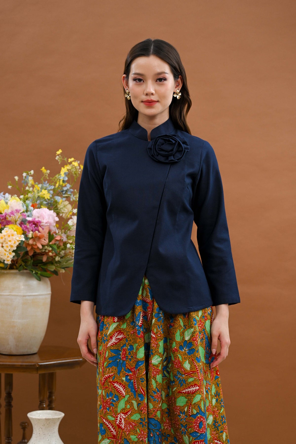 Cahaya Long Basic Blue T5528