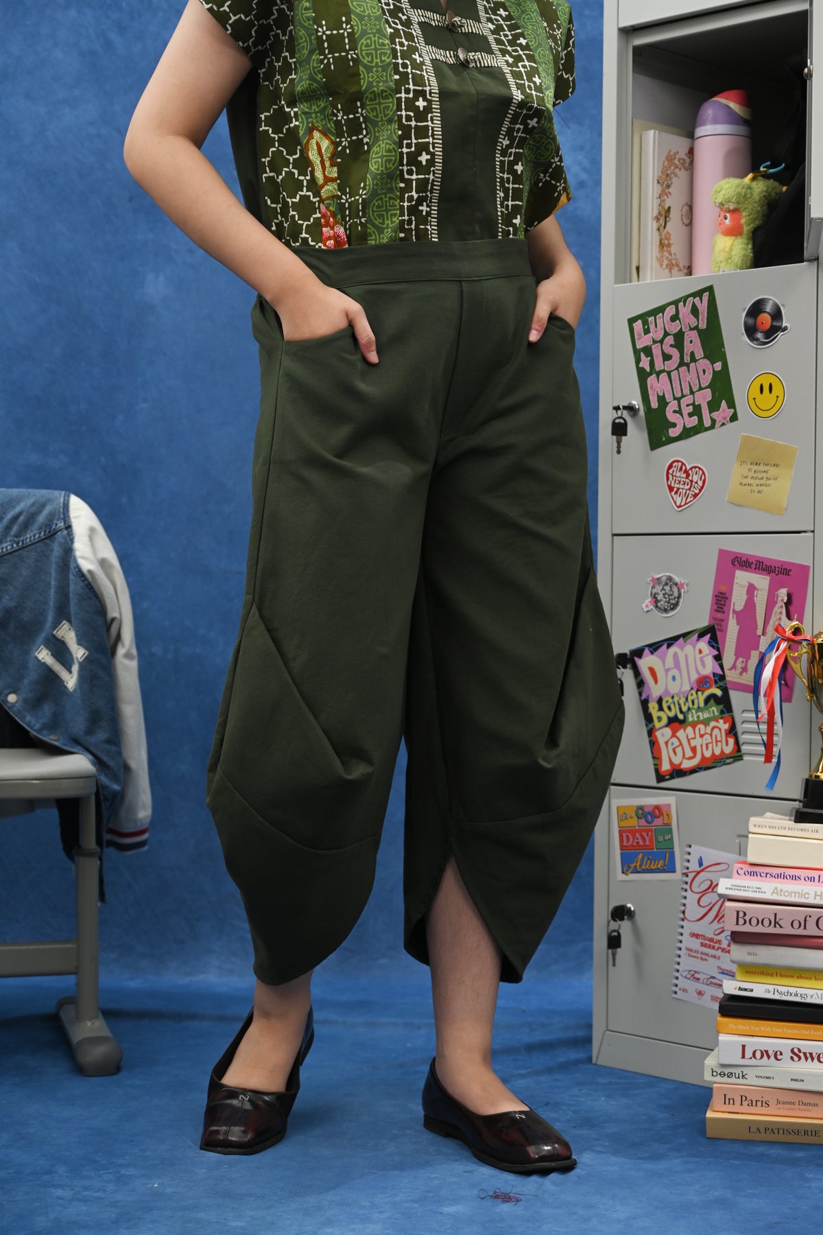 Coral Pants basic Green P0663