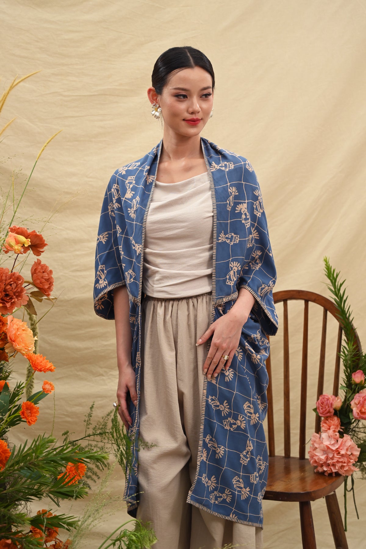 Outer Rayon Blue Betawi T5689