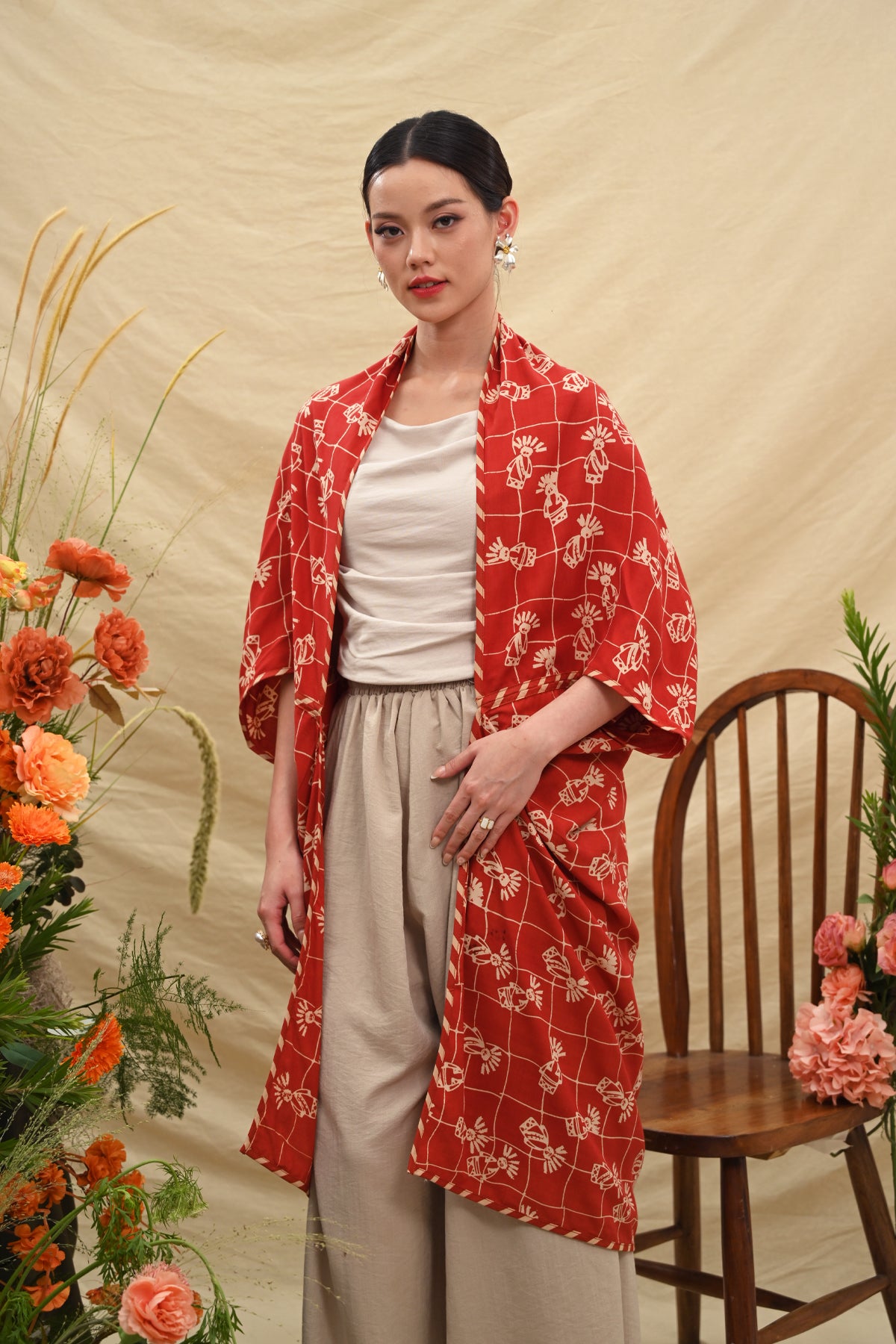 Outer Rayon Orange Betawi T5690