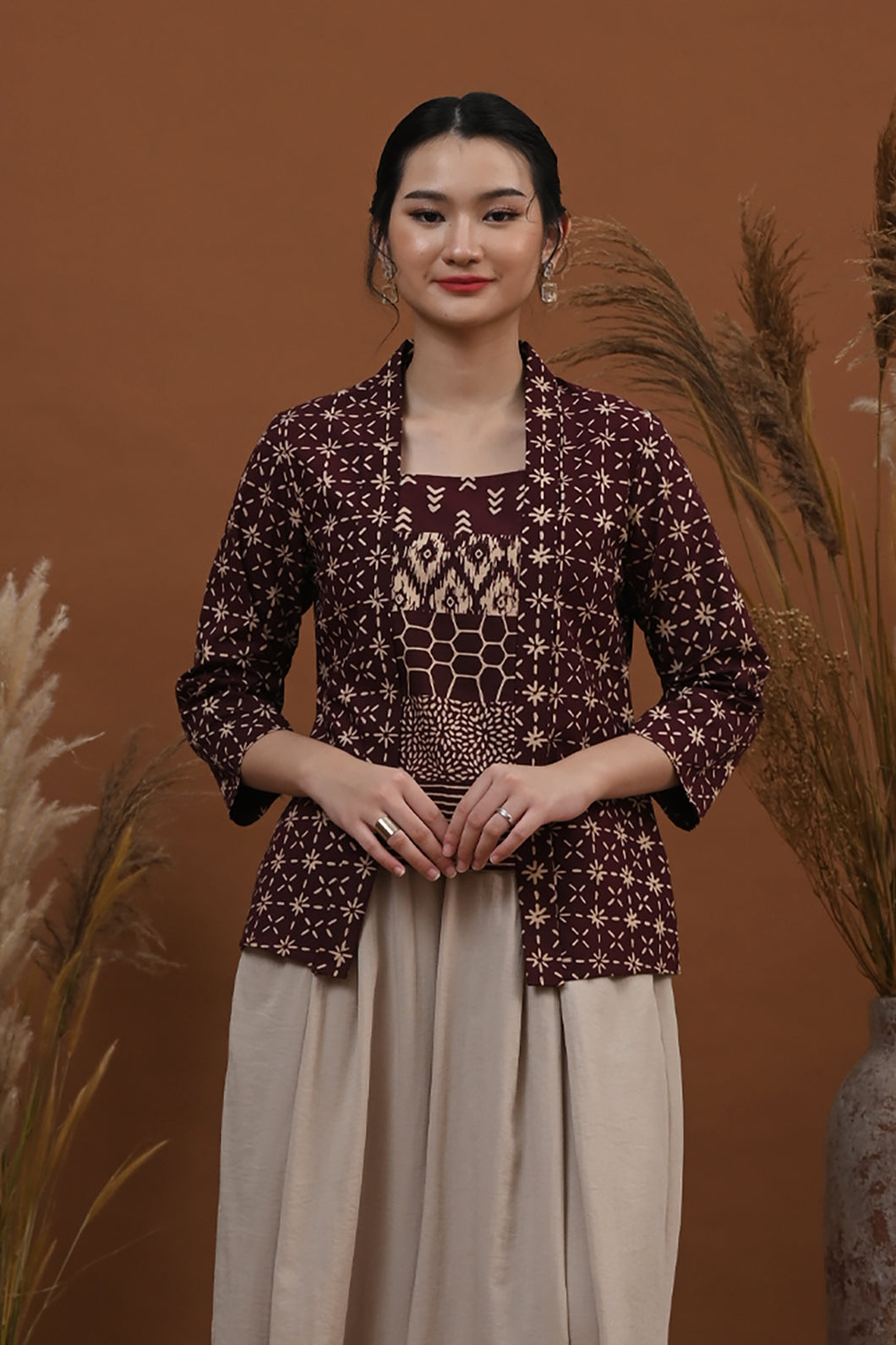 Kebaya Garut Purple Long T3042