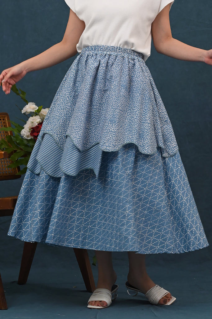 Tila Skirt Garut Blue P0449