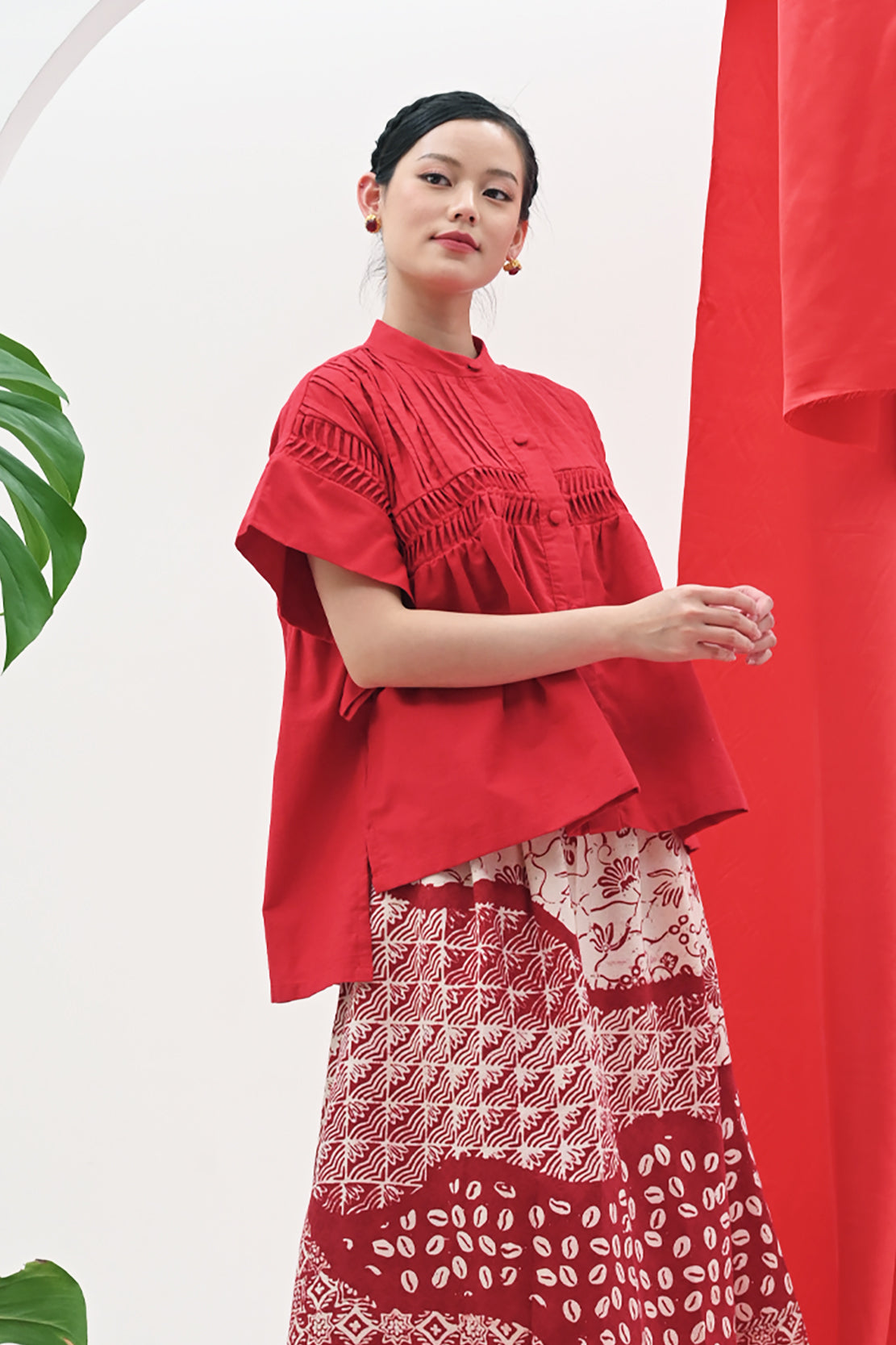 Bravery Red Cotton T3135