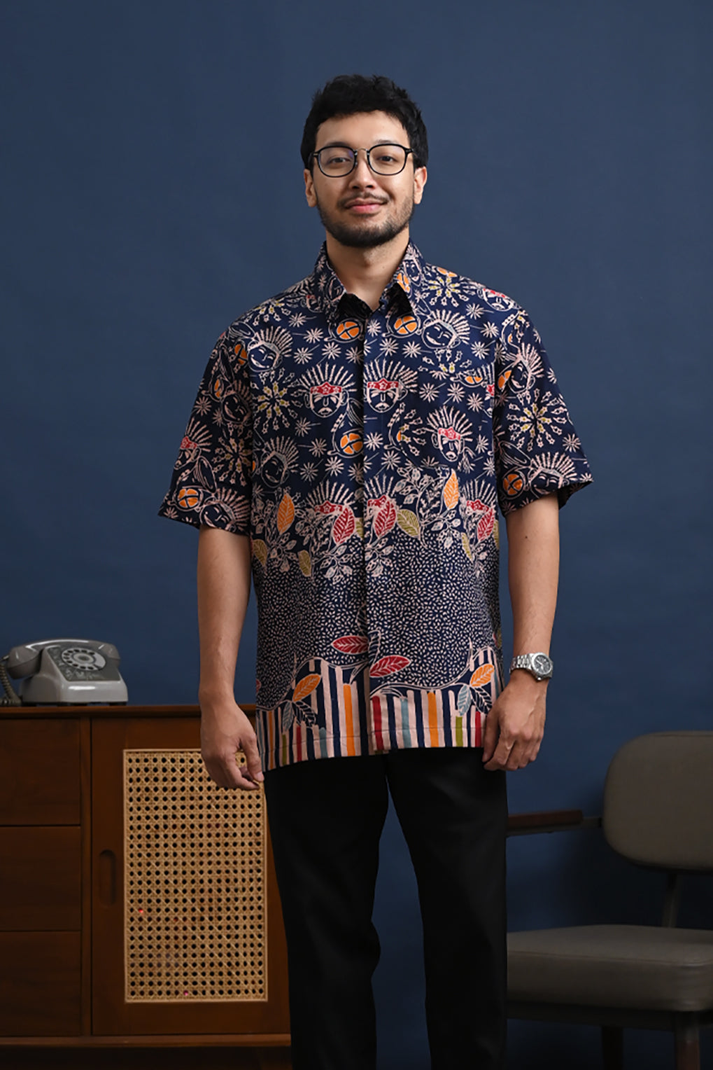 Betawi Blue Short M0303