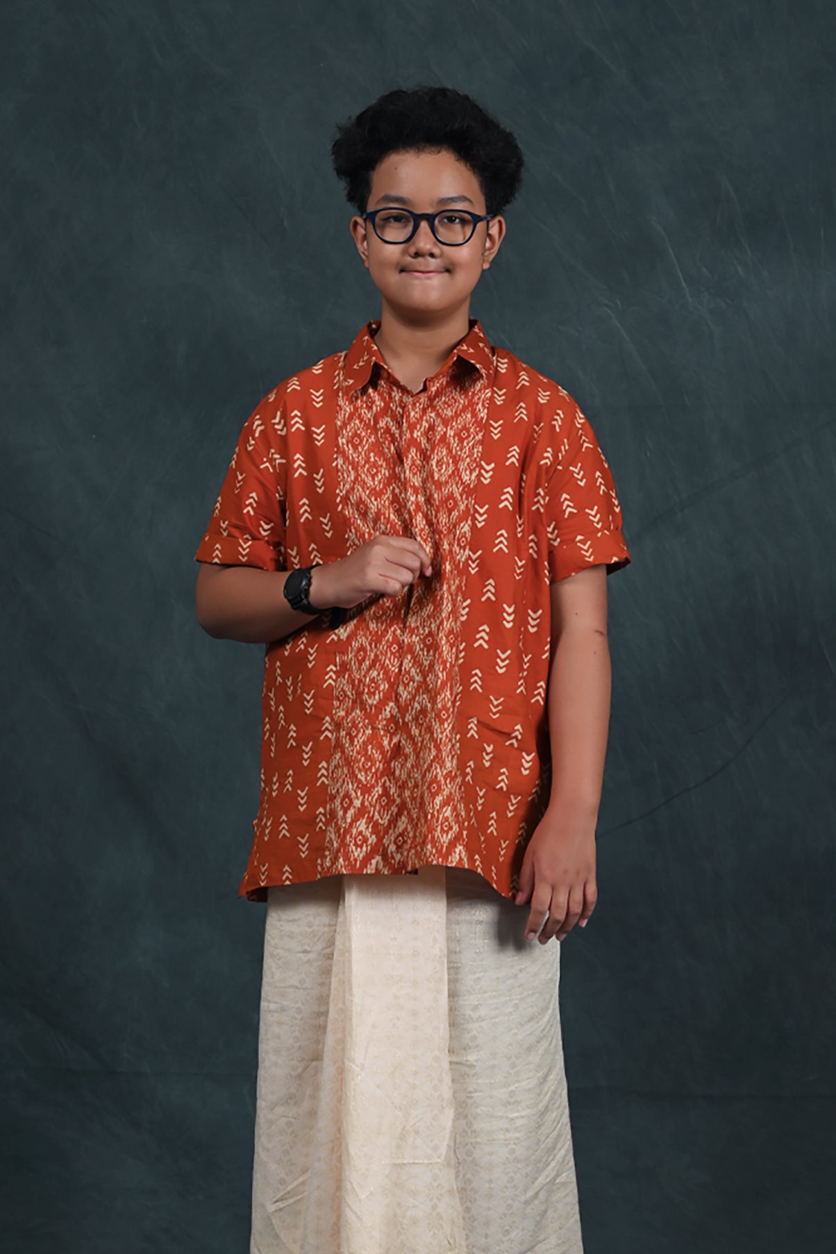 Shirt Garut Short Orange K0002