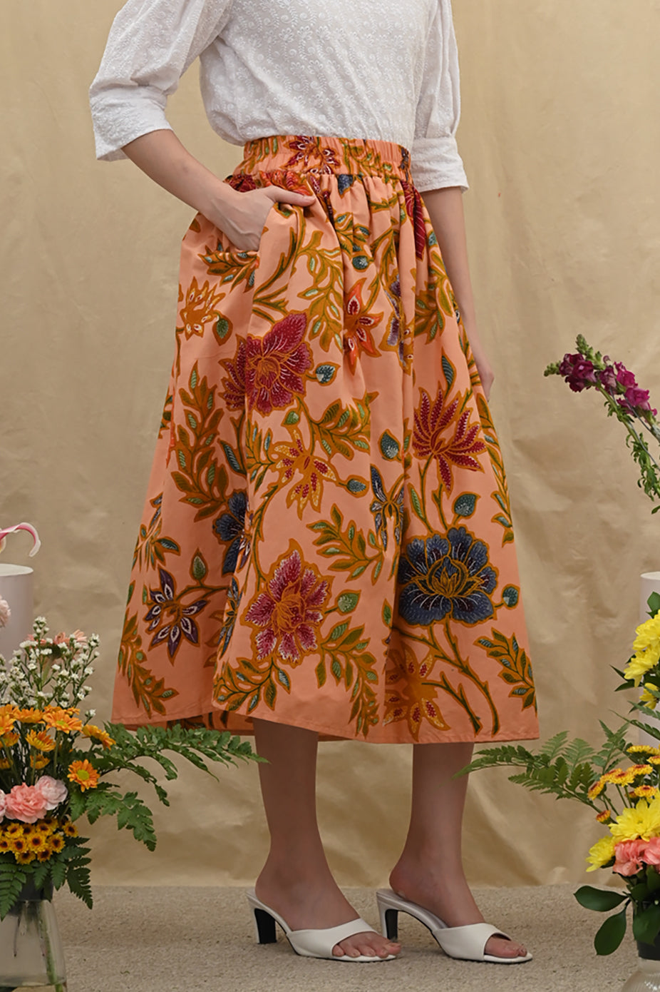 Keke Skirt Encim Orange P0310