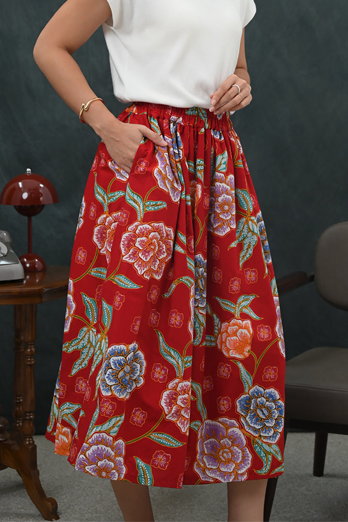 Keke Skirt Encim Red P0372