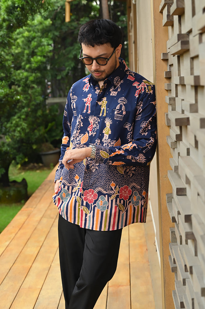 Betawi Blue Long L0151