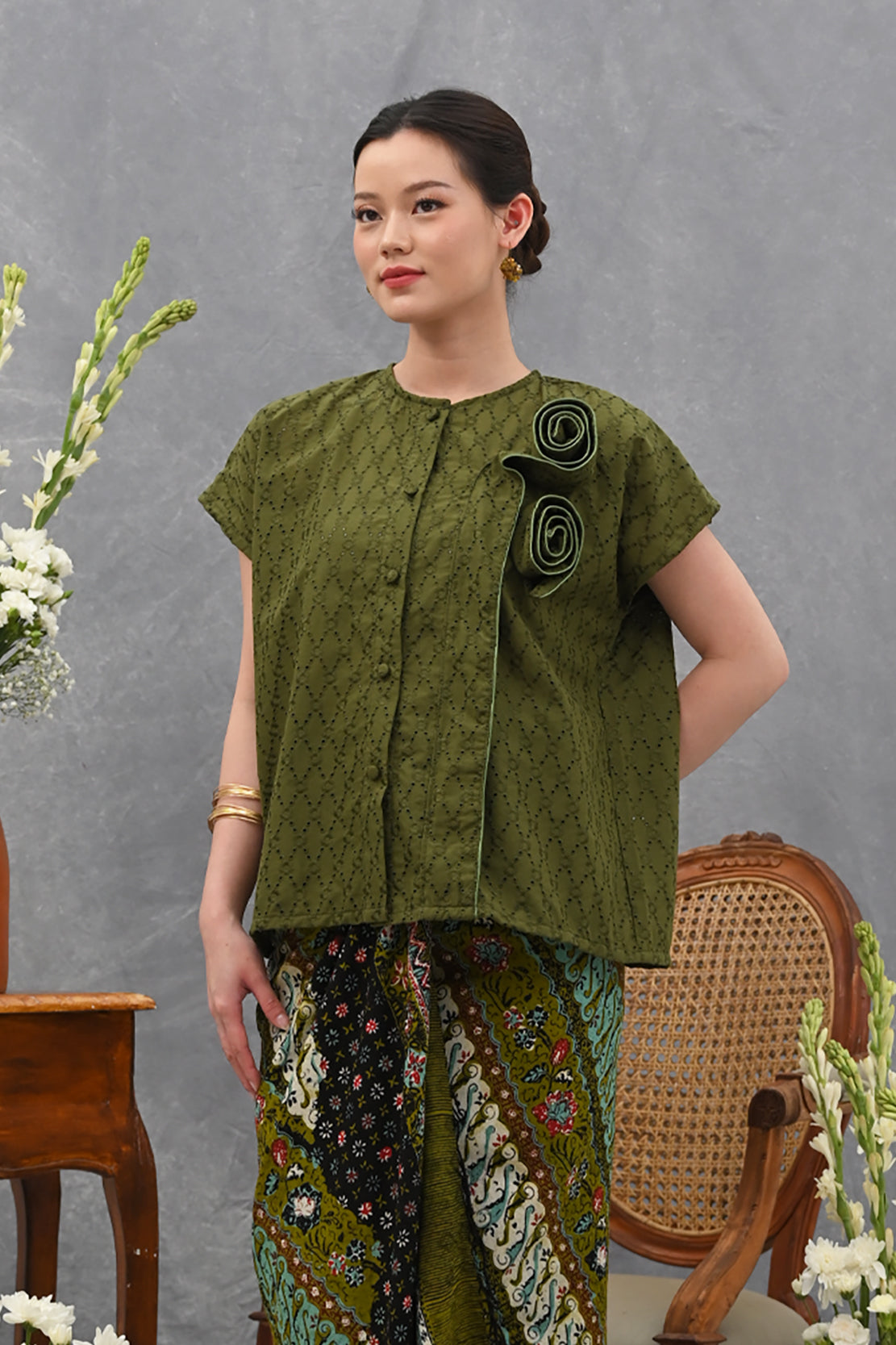 Rose Basic Green T4039