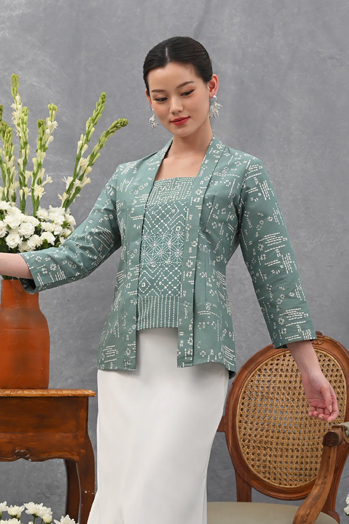 Kebaya Garut Long Green T4015