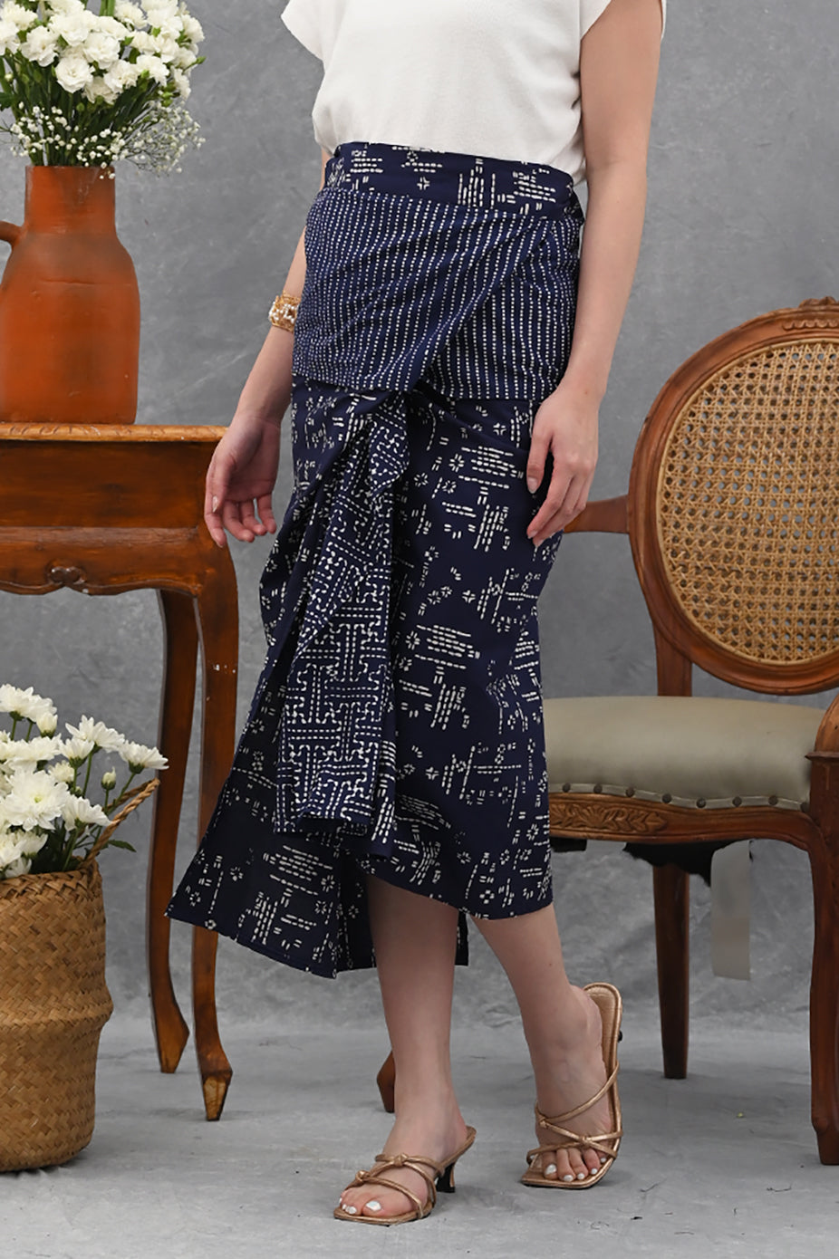 Lilit Skirt Garut Blue P0477