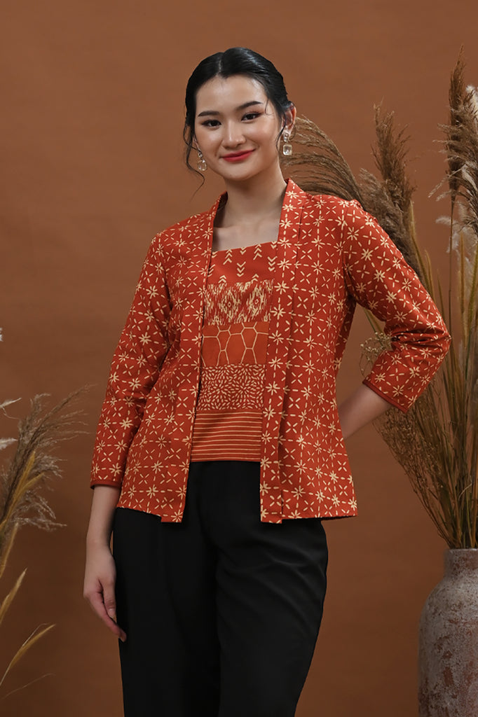 Kebaya Garut Orange T3052