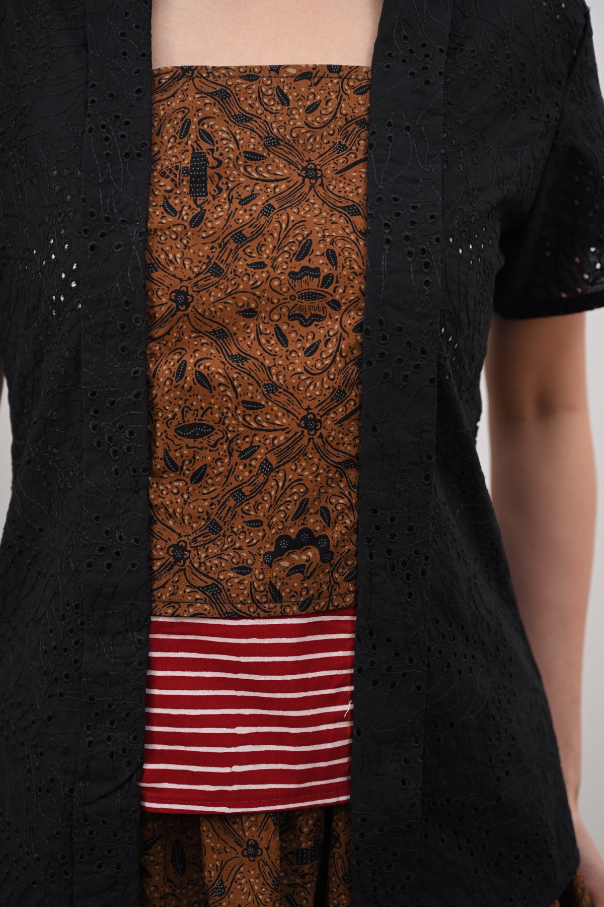 Kebaya Basic Short Black T5624