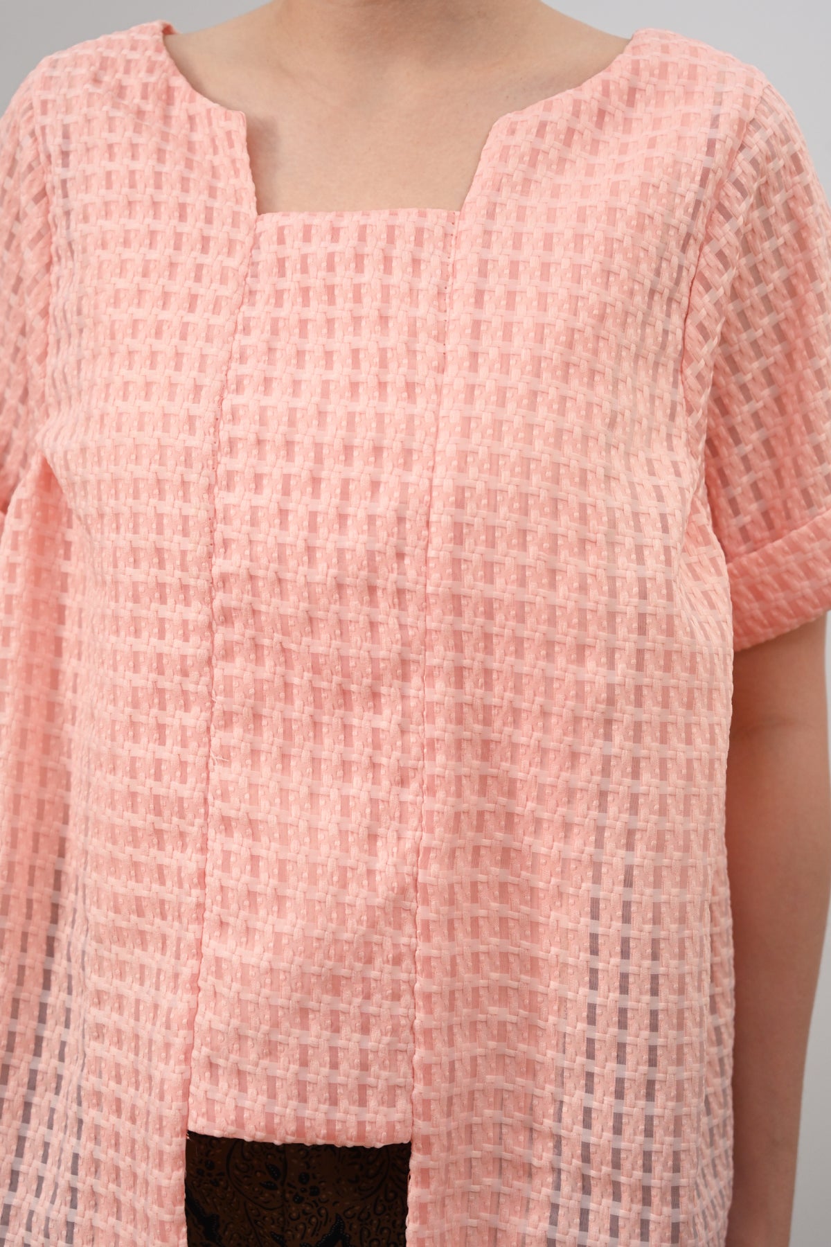 Kebaya Libra Organza Salmon T5593