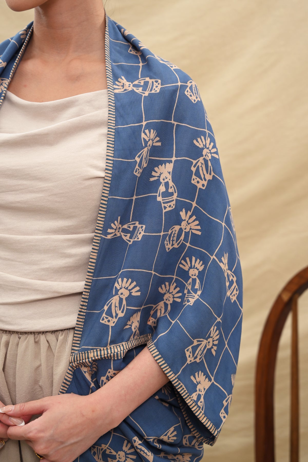 Outer Rayon Blue Betawi T5689