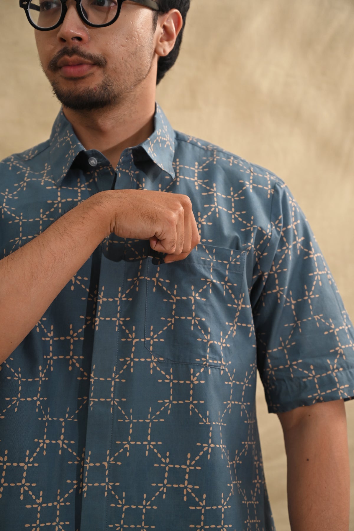 Octogonia Harmoni Teal Short M0362