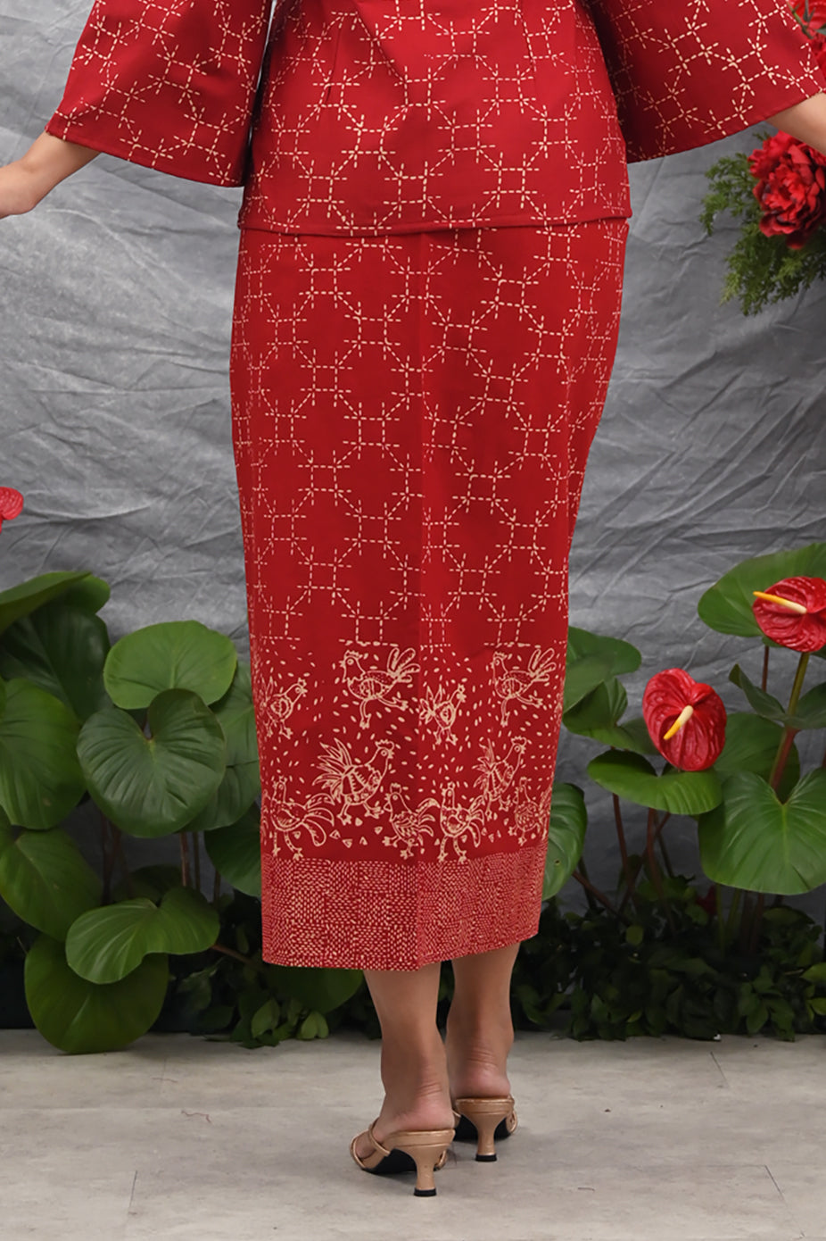 Lilit Skirt Garut Merah P0532