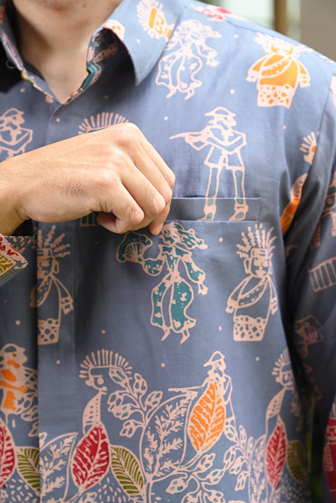 Betawi Grey Long L0153