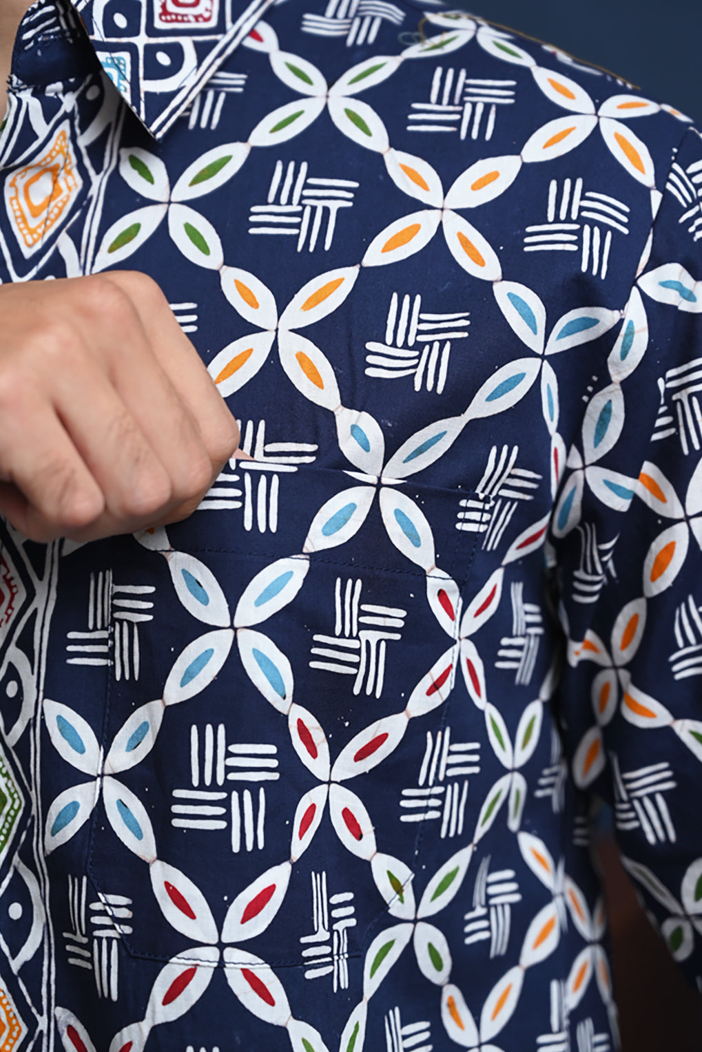 Banara Wonogiren Blue Short M0284