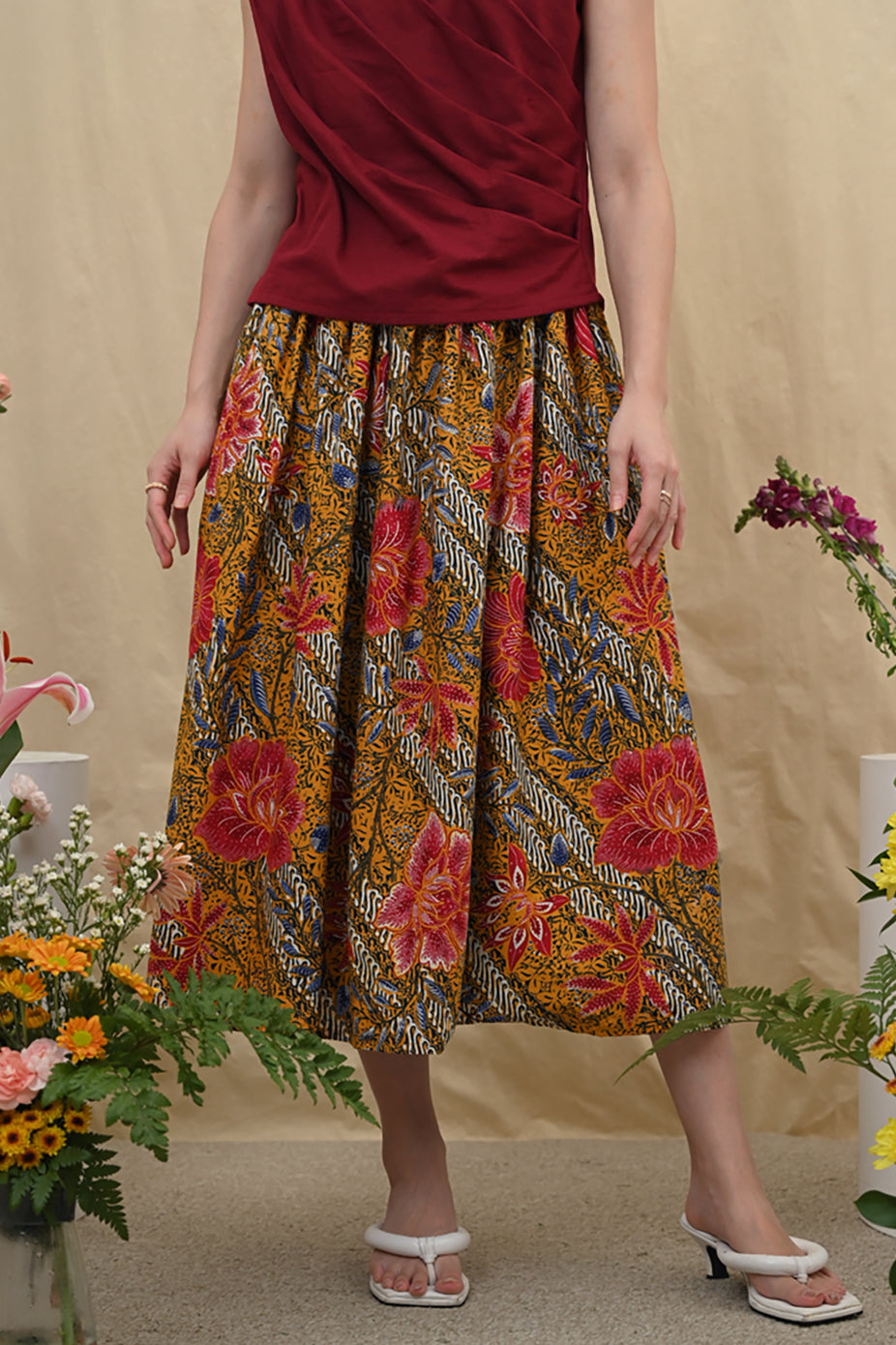 Keke Skirt Encim Yellow P0301