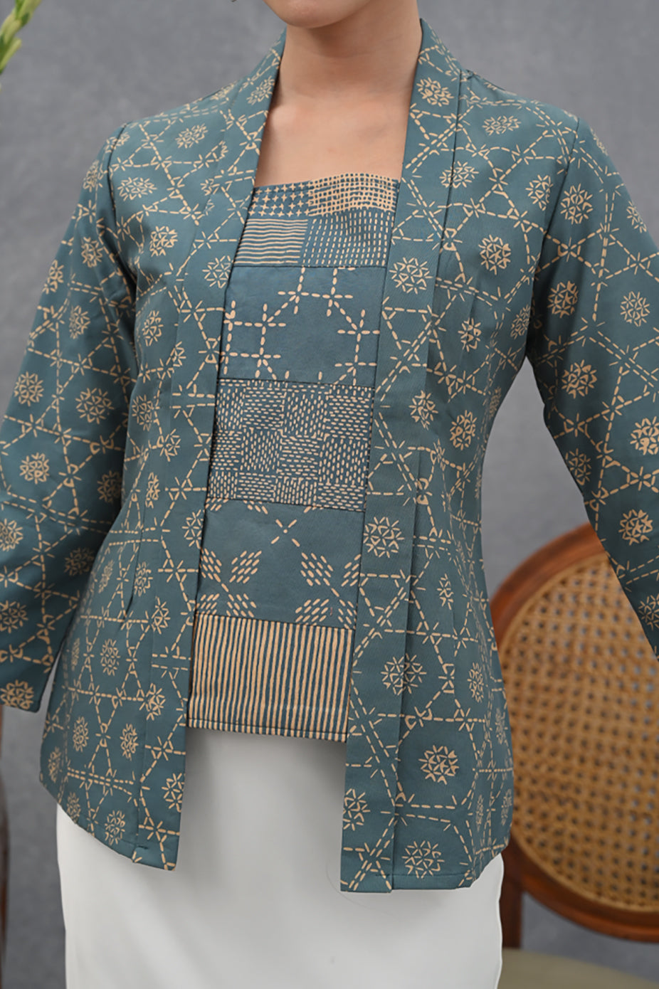 Kebaya Garut Long Blue T4012