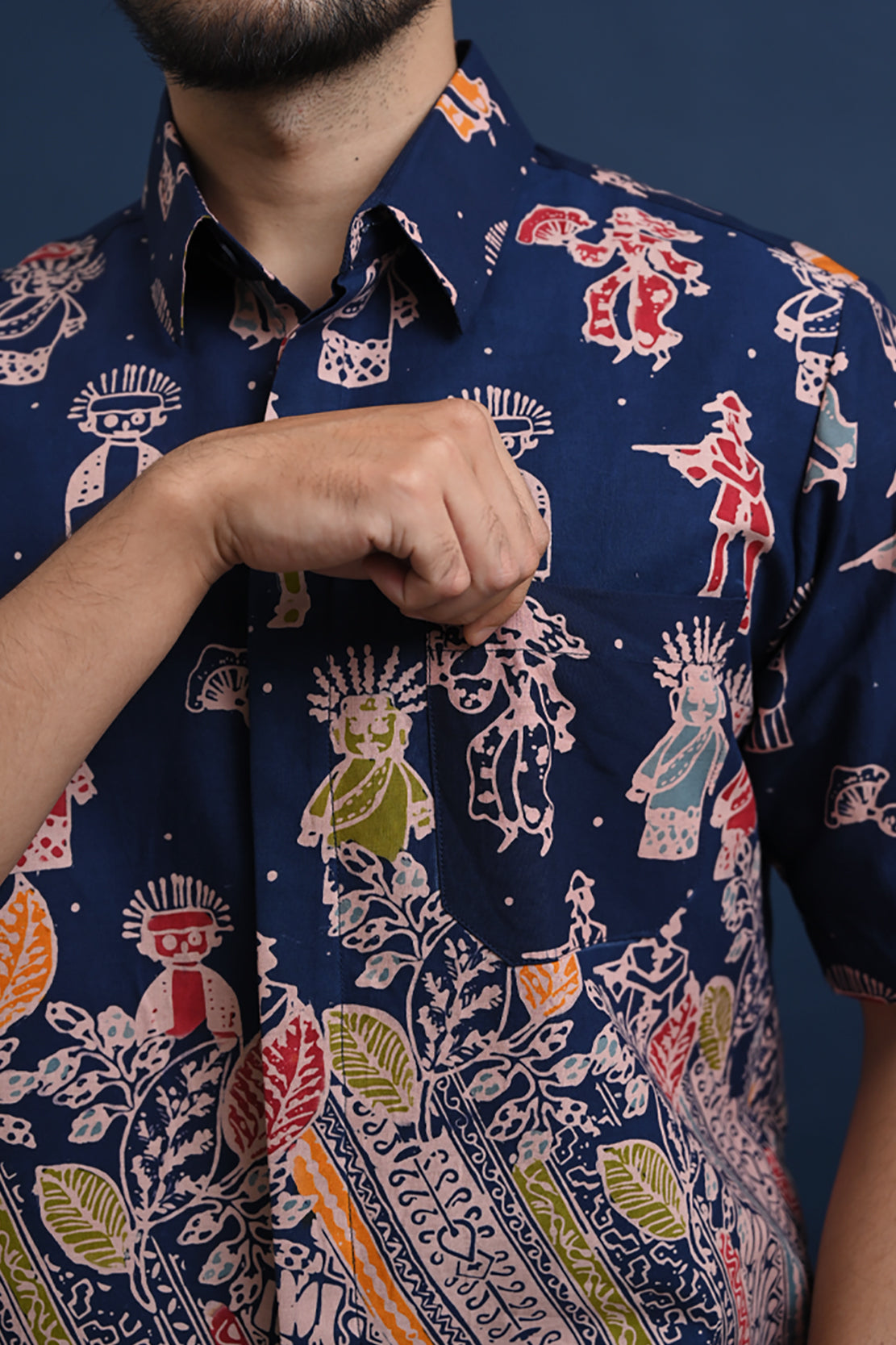 Betawi Blue Short M0299