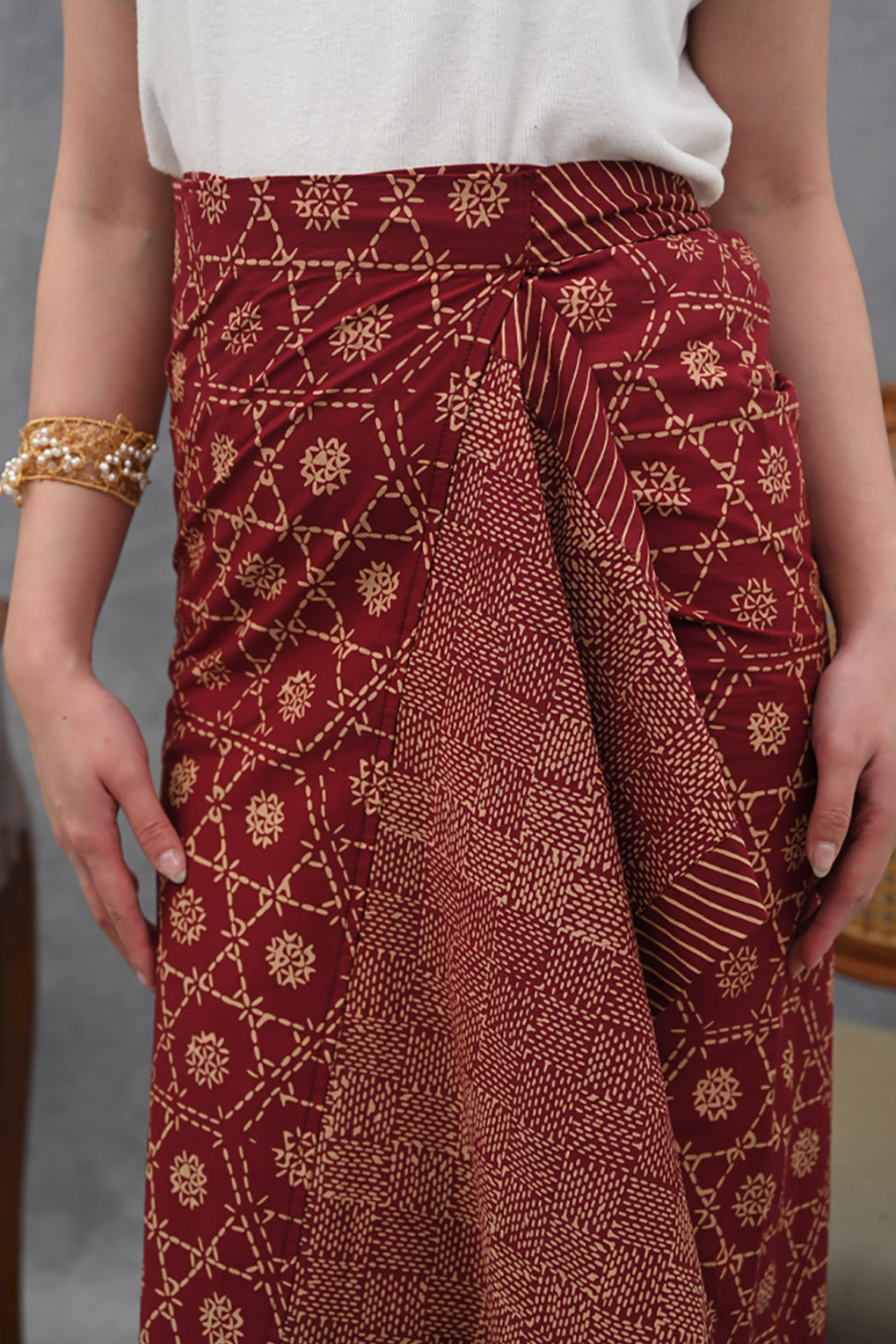 Lilit Skirt Garut Red P0475