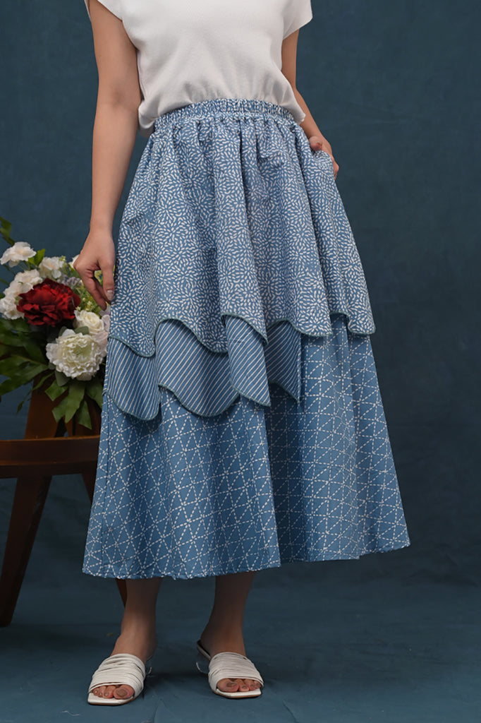 Tila Skirt Garut Blue P0449