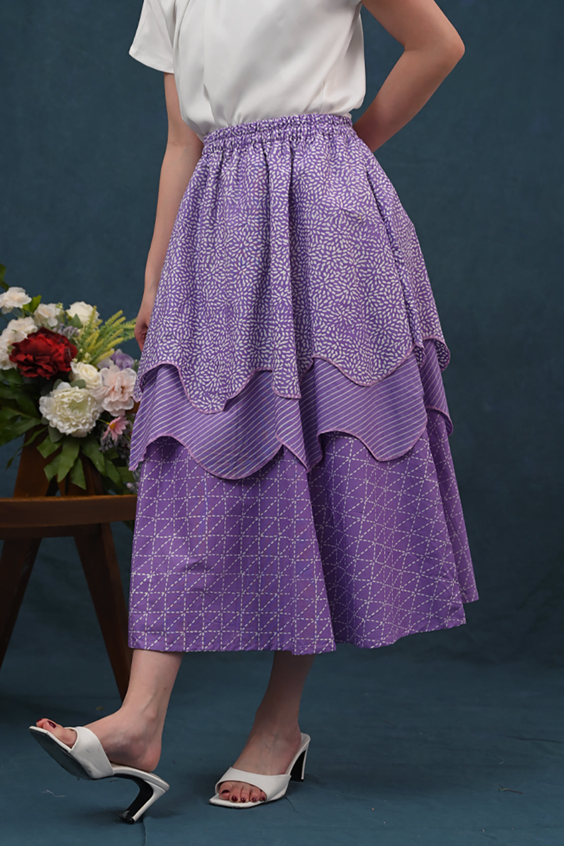 Tila Skirt Garut Purple P0452