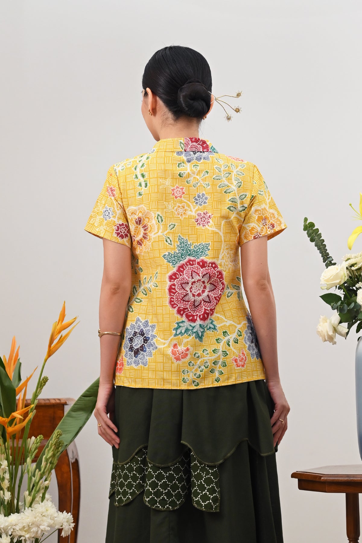Kebaya Simbok Encim Yellow T5637