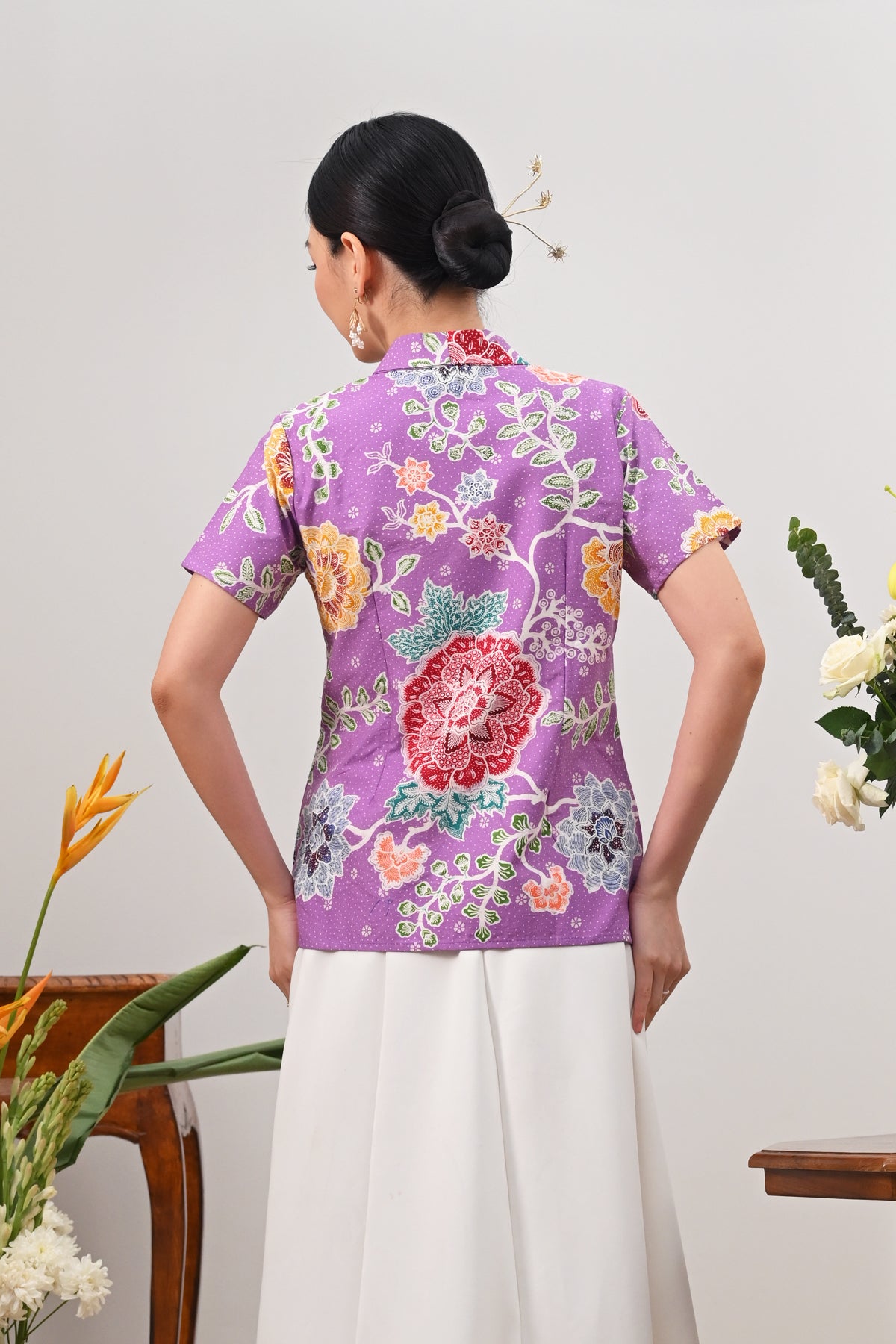 Kebaya Simbok Encim Purple T5632