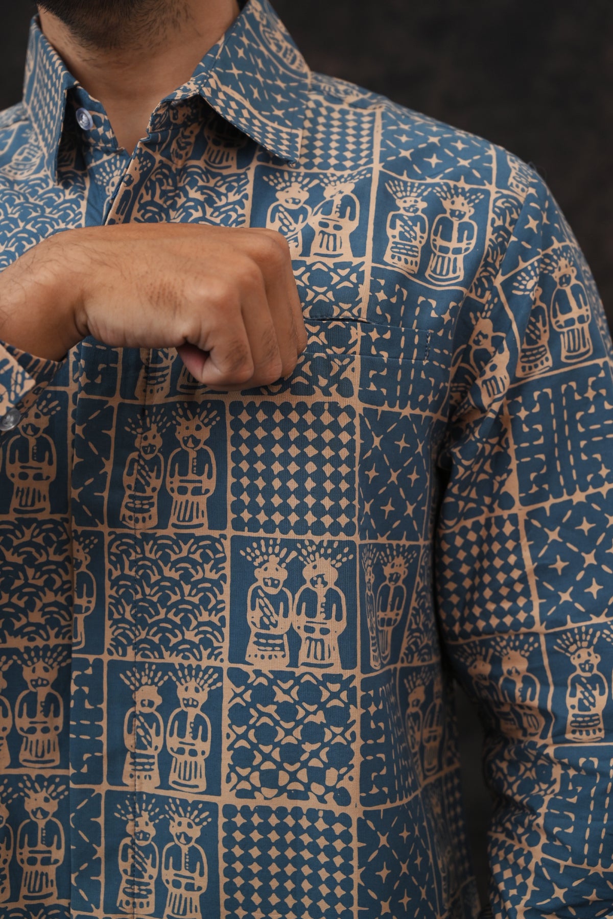 Ondel Betawi Torquoise Long L0195