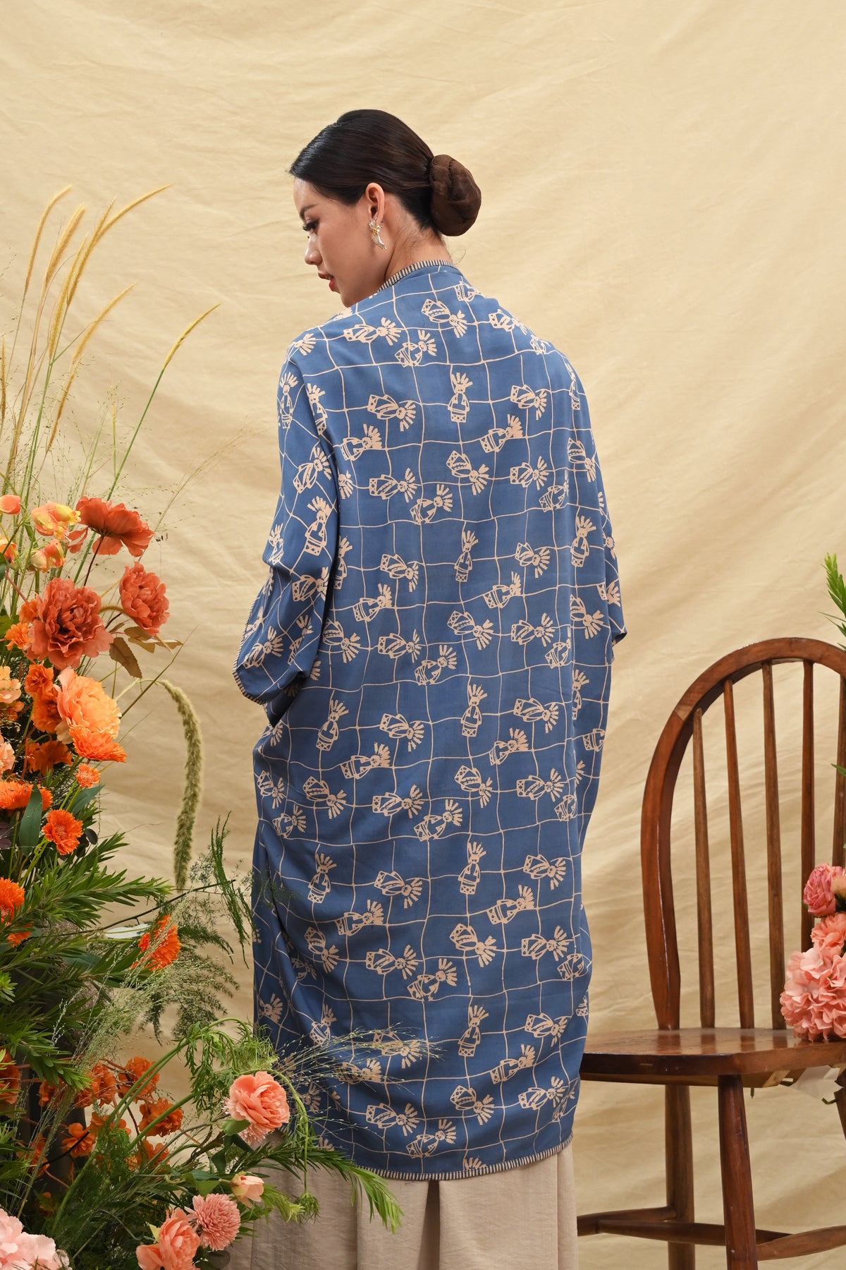 Outer Rayon Blue Betawi T5689
