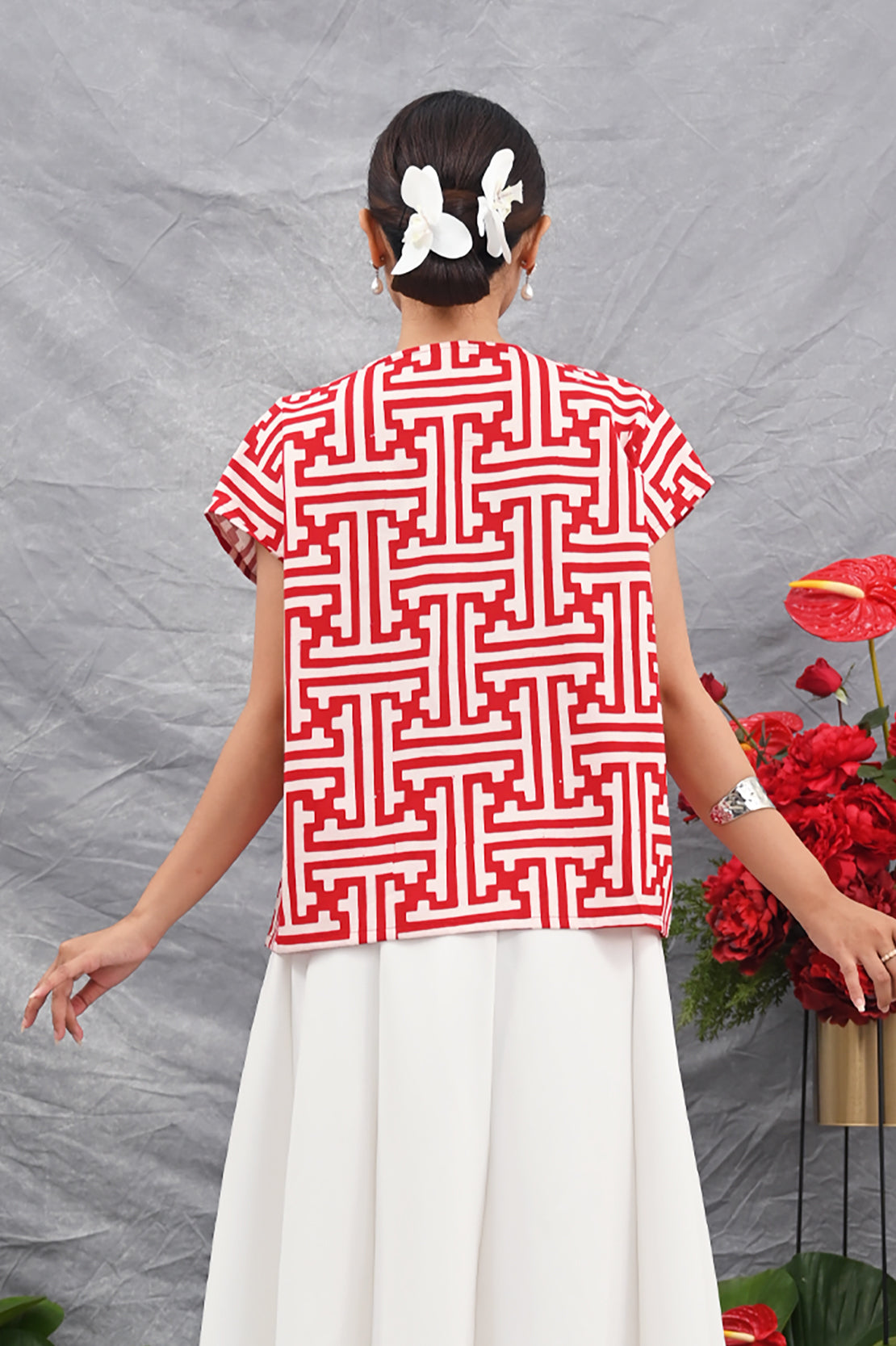 Rose Merah Putih T4473