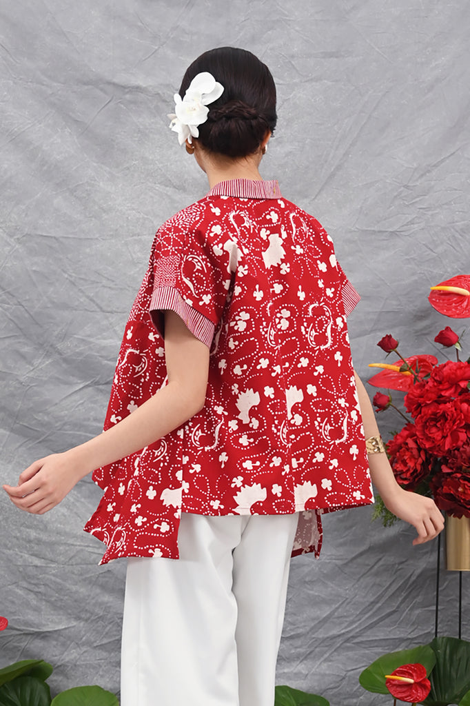 Kebaya Mampang Merah Putih T4540