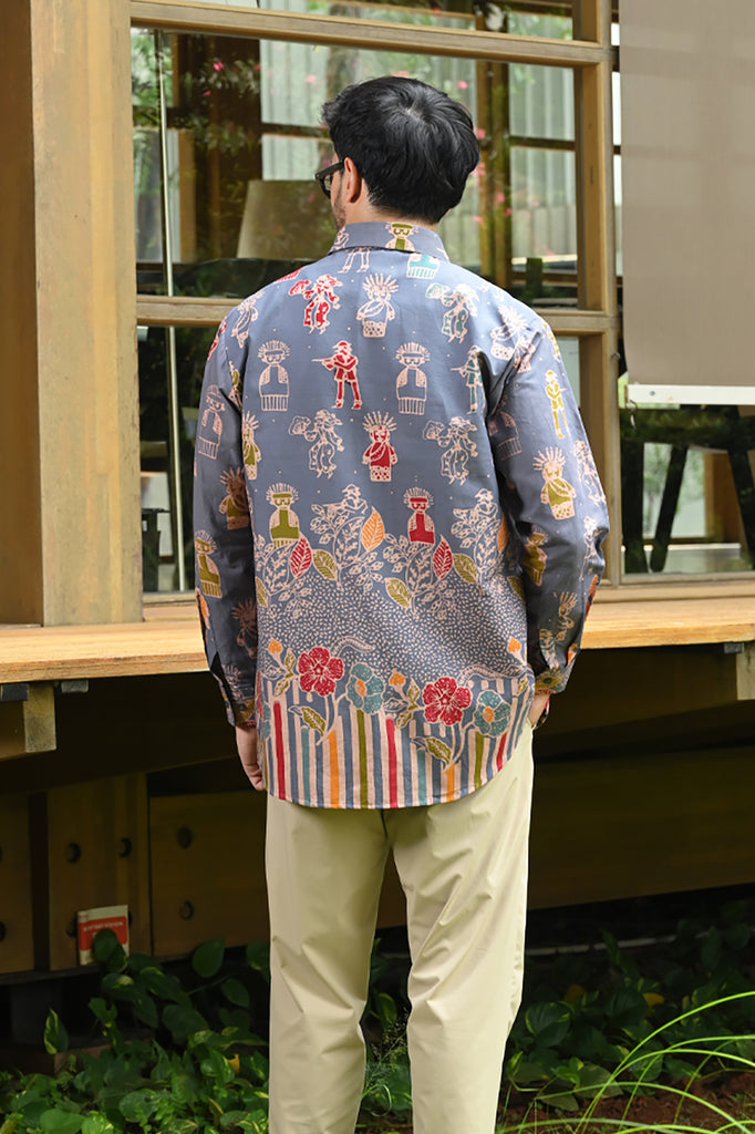 Betawi Grey Long L0153