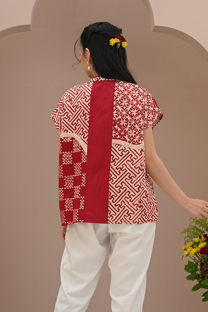 Dhini Lipit Merah Putih T3162