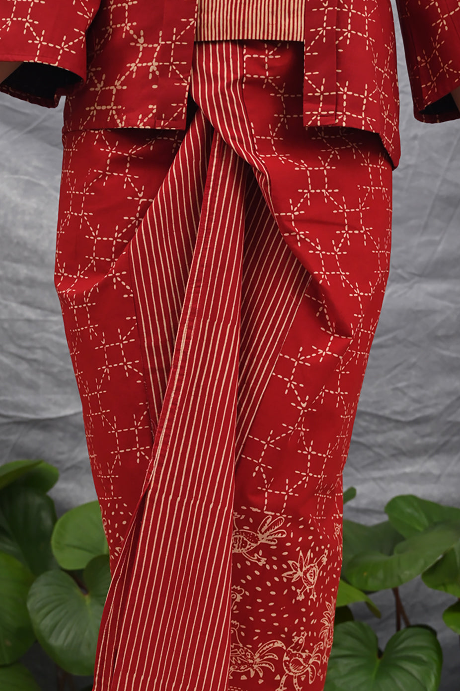 Lilit Skirt Garut Merah P0532